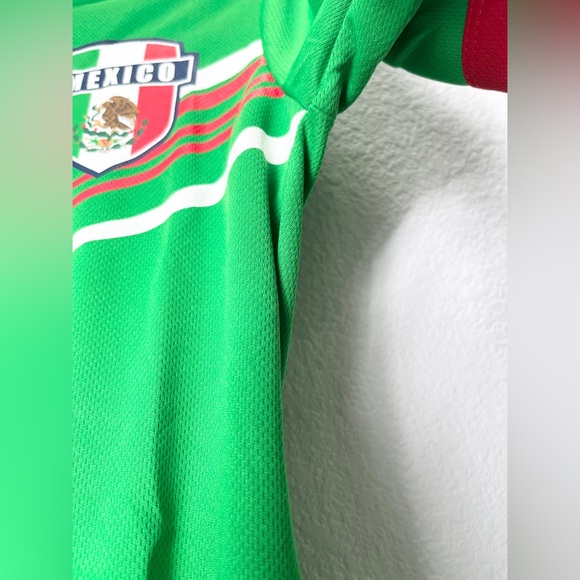 Icon Sports Youth Size 8-10 18-20 Mexico Short Sleeve Jersey Green W/ Red. New - Picture 10 of 12